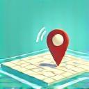Coverage map step icon